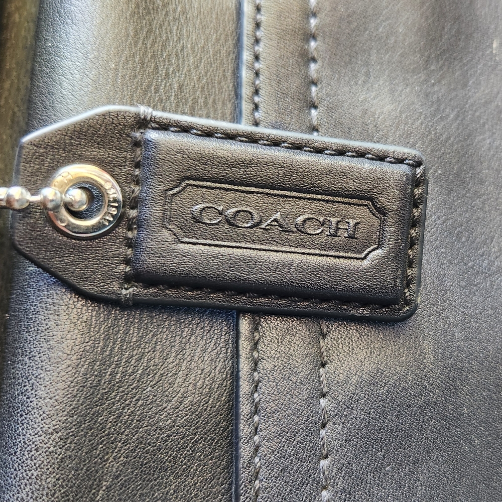 Coach Black Leather Men's Briefcase - Picture 3 of 10